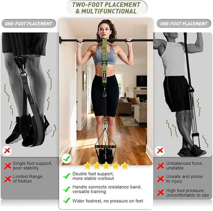 Pull Up Assistance Bands for Women, Heavy Duty Resistance Bands with Handles, Exercise Band with Door Anchor, Workout Band Set for Pull Up Bar, Full Body Sculpting,Muscle Training, Recovery, Home Gym