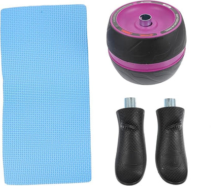 Ab Roller Wheel with Ergonomic Handles and Extra Mat Core Workout Fitness Wheel for Home Gym Suitable for Beginners and Advanced Abdominal Exercise