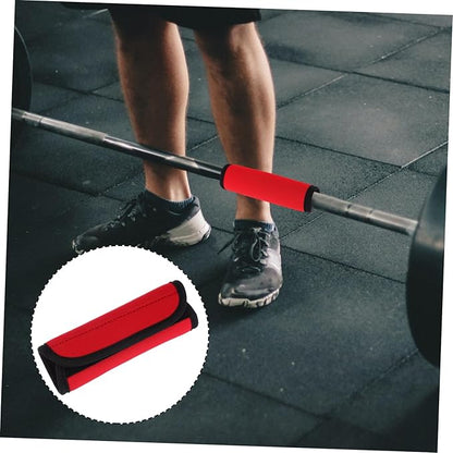 2Pcs Detachable Skid Polyester Bars Cover for Hip Thrusts Soft Comfortable Padding for Power Lifting Strength Training Equipment Portable Sports Accessory for Indoor Pull Up Bars