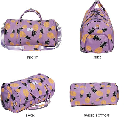 Original Floral Water Resistant Duffel Bag Gym bag Weekender Travel Bag for Gym Beach Travel Daily Bags