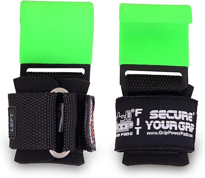 Weight Lifting Rod Hooks Heavy Duty Wrist Wraps Power Weight Lifting Training Gym Grips Straps Set of 2