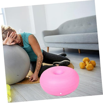 balacoo Yoga Ball Fitness Donut Design Half Ball for Pregnancy Reinforced Balance Trainer