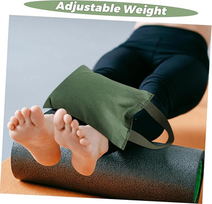 Mikikit 2kg Sandbag with Handle for Yoga and Fitness Versatile Weighted Bag for Workouts Portable Leg Sandbag for Strength Training and Balance Improvement