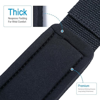 Lifting Wrist Straps for Weightlifting, Deadlifts, Strength Training, Gym Workout, Soft Cotton Wrist Wraps with Neoprene-Padded Support, Premium Strap for Men & Women