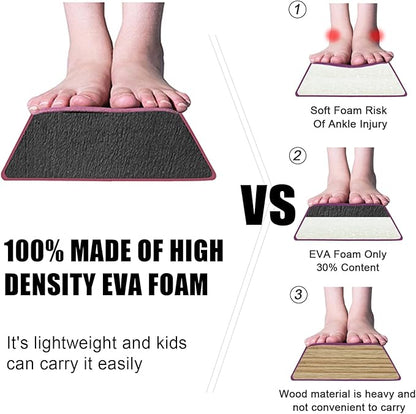 8FT/9.5FT Folding Balance Beam, Portable Gymnastics Beam Equipment with Non Slip Rubber Base & Suede Cover for Training/Practice/Professional Home Exercise