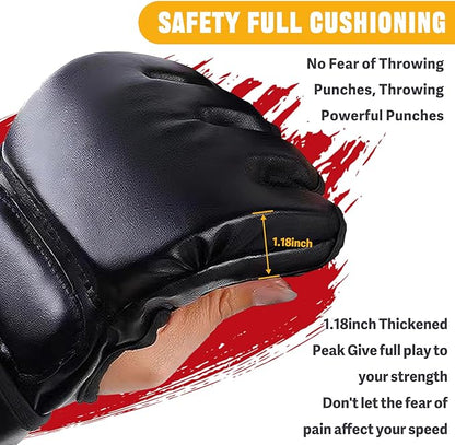 14 Pcs Boxing Set Boxing Equipment Set for Beginners Including 2 Pair of 6 oz Boxing Gloves Headgear Helmet Hand Wraps Mouth Guards Gifts for Kids Beginners Training Equipment