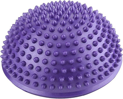 Dioche PVC Inflatable Half Yoga Balls, Massage Point Fitball Exercises Trainer Fitness ()