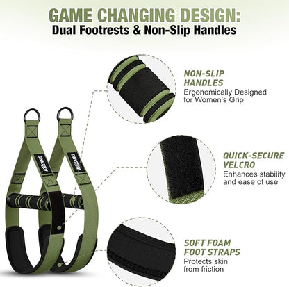 Pull Up Assistance Bands for Women, Heavy Duty Resistance Bands with Handles, Exercise Band with Door Anchor, Workout Band Set for Pull Up Bar, Full Body Sculpting,Muscle Training, Recovery, Home Gym