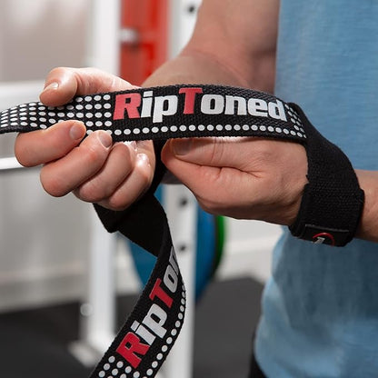 Rip Toned Performance Wrist Straps for Weightlifting – 23" Padded Lifting Straps for Men & Women – Cotton Gym Straps for Deadlifts, Strength Training, Bodybuilding & Powerlifting