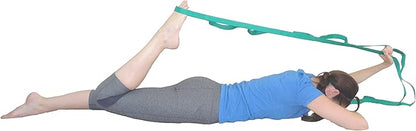 Physical Therapy Stretch Strap by Morning Sky - 10-Loop 73-inch Rehab Strap with Instructional Guide for Rehab, Stretching, Yoga.