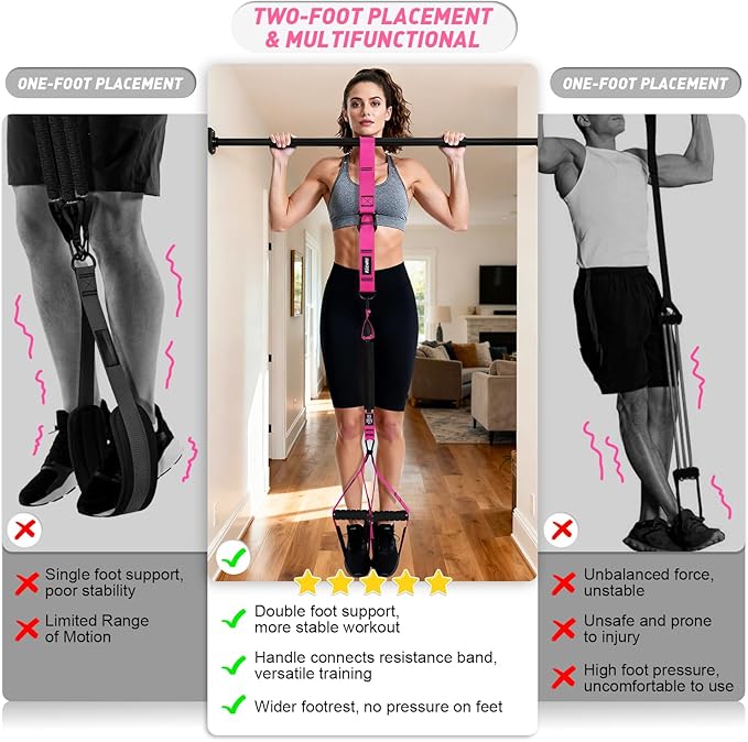 Pull Up Assistance Bands for Women, Heavy Duty Resistance Bands with Handles, Exercise Band with Door Anchor, Workout Band Set for Pull Up Bar, Full Body Sculpting,Muscle Training, Recovery, Home Gym