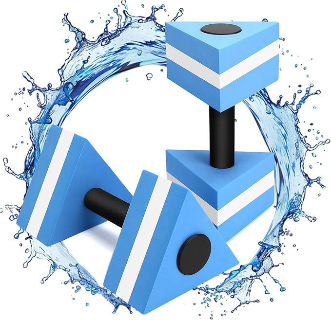 Pool Weights for Water Exercise 2 Pack, Aquatic Dumbbells for Pool Fitness & Water Aerobic Workouts, Dense and Sturdy Water Weights for Pool Exercise and Activities