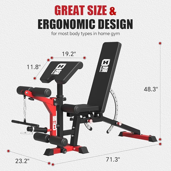 All in One Home Gym System Workout Station, Multi-Function Smithe Machine Power Cage with Cable Crossover System, Tripe-Sided Independent Load Posts, Functional Trainer for Full Body Training