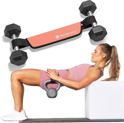 Bellabooty Premium Hip Thrust Belt - Adjustable Exercise Belt for Glutes & Squats, Hip Thrust Pad for Comfort, Versatile Gym Equipment for Home - Weightlifting Belt Support for Women
