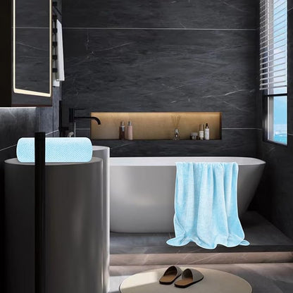 2 Pack Oversized Bath Towel Set 35in x 70in Bath Sheets for Shower Pool Beach Bathroom Super Absorbent Soft Quick Dry Blue Towels(2PCS Blue)