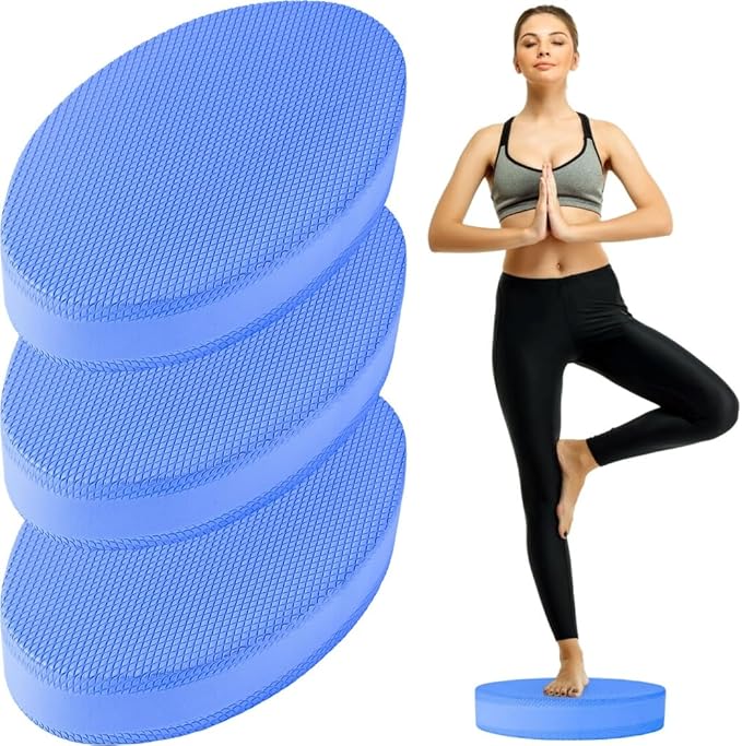 3 Pcs Foam Balance Pad, Exercise Trainer Foam, Cushion for Rehabilitation and Physical Therapy, Yoga, Pilates, Workouts, Balance Training Pads