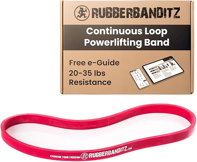 Rubberbanditz 12 inch Continuous Loop Powerlifting Band - 5-150 lbs