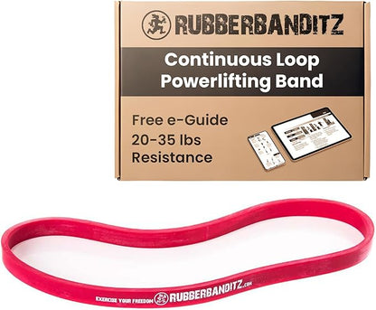 Rubberbanditz 12 inch Continuous Loop Powerlifting Band - 5-150 lbs