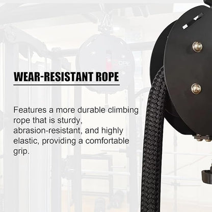 Endless Rope Trainer,Adjustable Resistance Trainer Machine, Suspension Endless Rope Pulley System,Closed-Loop Nylon Rope,Home Gym Equipment for Grip, Arms, Back and Body Coordination Exercises