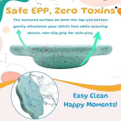 EPP Balance Board Kids for Stepping Stones for Kids - Foam Toddler Balance Board for Sensory Training Indoor Outdoor for Boys Girls