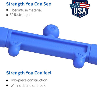 Body Back Buddy Elite Trigger Point Massage Tool, Neck and Back Massager Handheld, Manual Self Massager, Massage Cane, Muscle Knot Remover with Instructions, 2-Pack Bundle (Blue)
