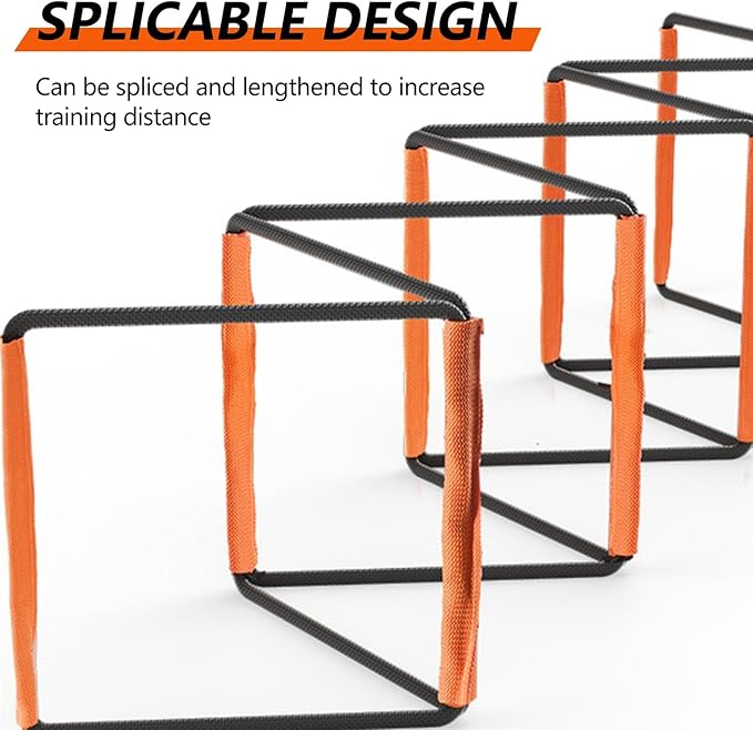 Training Ladder for Footwork, Speed and Agility Training Equipment, Foldable Quick Assembly, Steel Quality, Good Toughness, Multiple Usage(6 Grids)