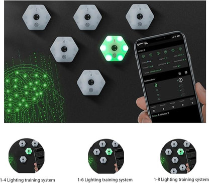 Reaction Training Lights - Hand Eye Coordination Agility Trainer Equipment for Speed and Reaction Time