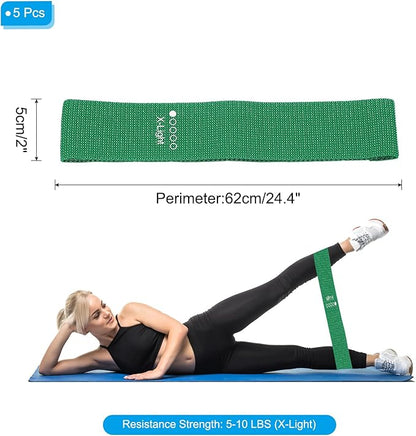 PATIKIL Fabric Resistance Bands, Elastic Exercise Bands for Women and Men, Booty Legs Workout Bands for Fitness Pilates