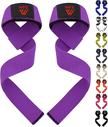 Weight Lifting Straps Wrist Support Padded Neoprene Gym Cross Training Hand Bar Weightlifting Straps Fitness Bodybuilding Power Exercise Grips Deadlift Men Women