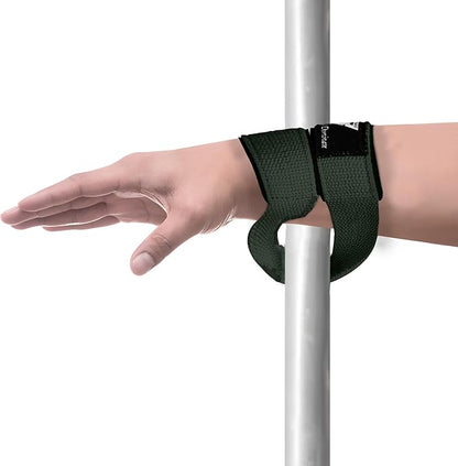 Weight Lifting Straps Figure 8, Anti Slip Strap with cuffs wrist Support for Gym Workout Deadlift Powerlifting Bodybuilding Weightlifting, Fitness Strength Training, Hand Bar Grip for Men