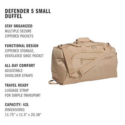 adidas Defender 5 Duffel Bag – Premium Duffle for Sports, Gym & Travel