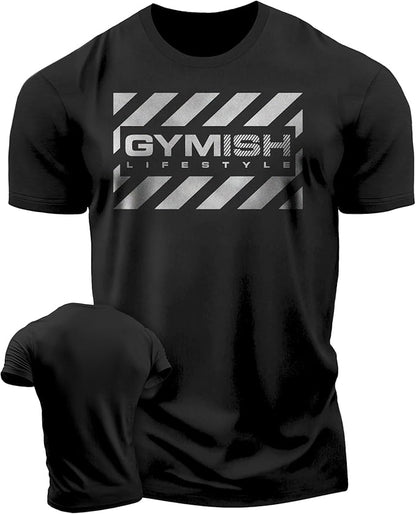Gymish American Flag Graphic Fitness Tank, Sleeveless Bodybuilding Athletic Tank Top
