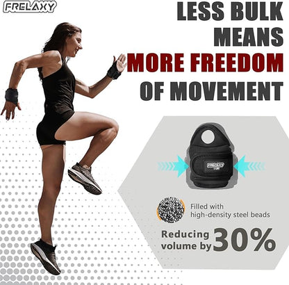 Frelaxy Wrist Weights with Thumb Loops Lock for Men Women 1lb*2 2lbs*2 3lbs*2 Ankle Weights Weighted Gloves for Running Strength Training Yoga Walking Exercises