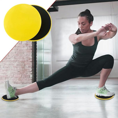 Core Sliders - Exercise Sliders | Yoga Pilates Gliding Disc | 2 Exercise Fitness Sliders | 2s Sided Gliding Sliding Discs | Core Gym Equipment | Pilates Sliding Plates for Women Men and Teens