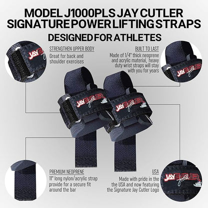 Schiek Sports Model J1000PLS Jay Cutler Signature Power Lifting Wrist Straps