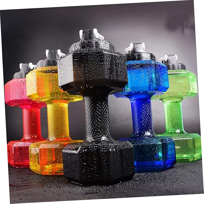 1pc Dumbbell Shape Water Bottle Capacity Fitness Dumbbell Cup for Gym and Daily Use Portable Sports Petg Material Stylish and Functional Design