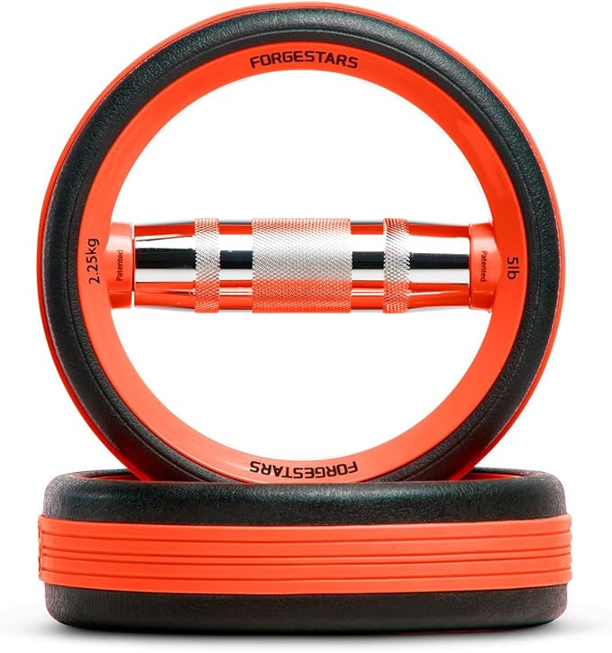Dumbbell Weight Plates –Dual Purpose Ergonomic Fitness Equipment, Multifunctional Design for Strength Training, Full Body Workouts and Home Gym