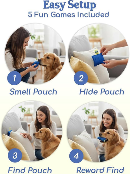 Race&Herd Original Dog Scent Training Kit, Scent Work Training Kit for Dogs - Nosework for Dog Mental Stimulation Agility Training Equipment for Dogs, Brain Games Smell Training Kit for Loss of Smell