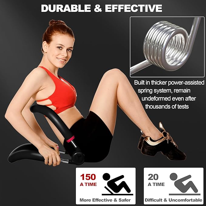 Ab Machine Ab Workout Equipment,Sit Up Exercise Equipment For Stomach Workout, Adjustable Abdominal & Strength Trainer For Men & Women,Fitness Exercise Equipment For Home.US Patented