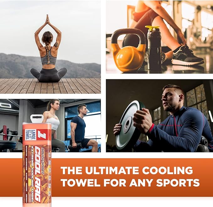 Cool RAG Extreme Cooling Towel for Heat Relief - PVA Cooling Towel for Workout, Gym, Running and for Other Outdoor Sports - Cooling Rag for Neck - Cool Towel for Quick Cooling