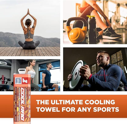 Cool RAG Extreme Cooling Towel for Heat Relief - PVA Cooling Towel for Workout, Gym, Running and for Other Outdoor Sports - Cooling Rag for Neck - Cool Towel for Quick Cooling