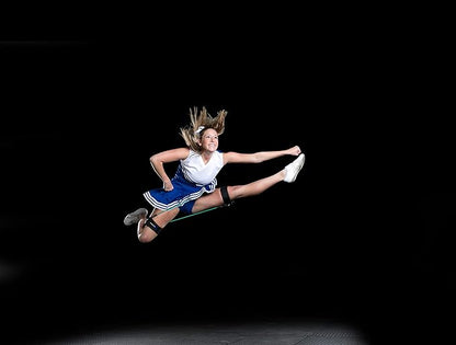 Cheer Kinetic Bands – Leg Resistance Bands for Cheerleaders | Improve Flexibility, Jumps, Stunts & Tumbling | 4-Level Resistance System with 12 Stunt Strap Colors + Digital Training Downloads