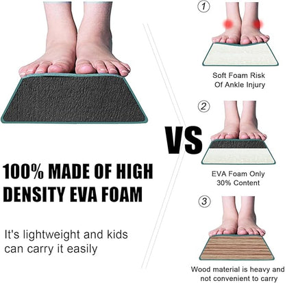 8FT/9.5FT Folding Balance Beam, Portable Gymnastics Beam Equipment with Non Slip Rubber Base & Suede Cover for Training/Practice/Professional Home Exercise