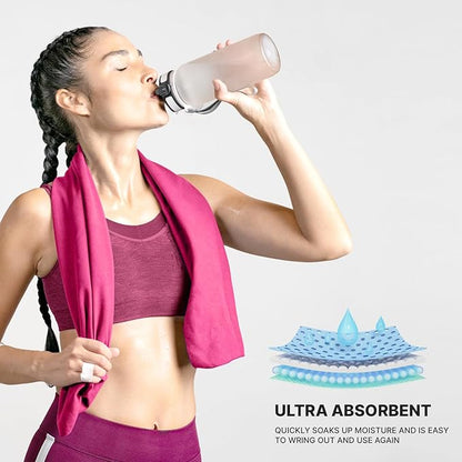 Wet Work Microfiber XL(60”x36”) Bathroom Towels, Thin & Lightweight, Super Absorbent, Quick Dry, Ultra-Soft, Lint Free, Compact, Perfect for Yoga, Pool, Shower Towel, Micro Fiber Towels