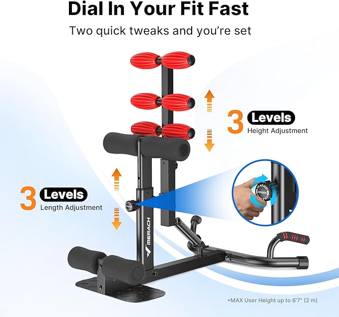 MERACH Deep Squat Machine for Women, Adjustable Glutes Trainer Machine, Core & Leg Exercise, Push Up Board Workout Equipment at Home Gym