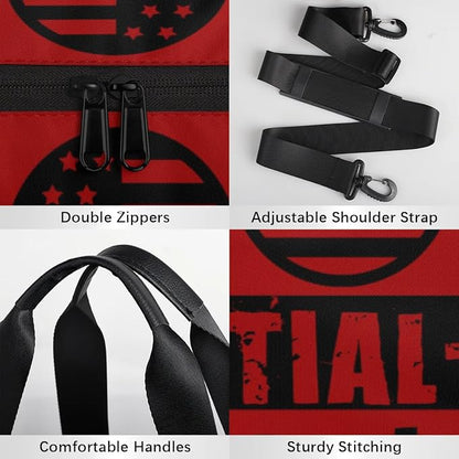 Personalized-Martial-Arts-Gear-Bag for Karate Teakwondo, Custom Jiujitsu Bag for Boys, Karate Teakwondo Bag for Gear Waterproof Lightweight Large USA