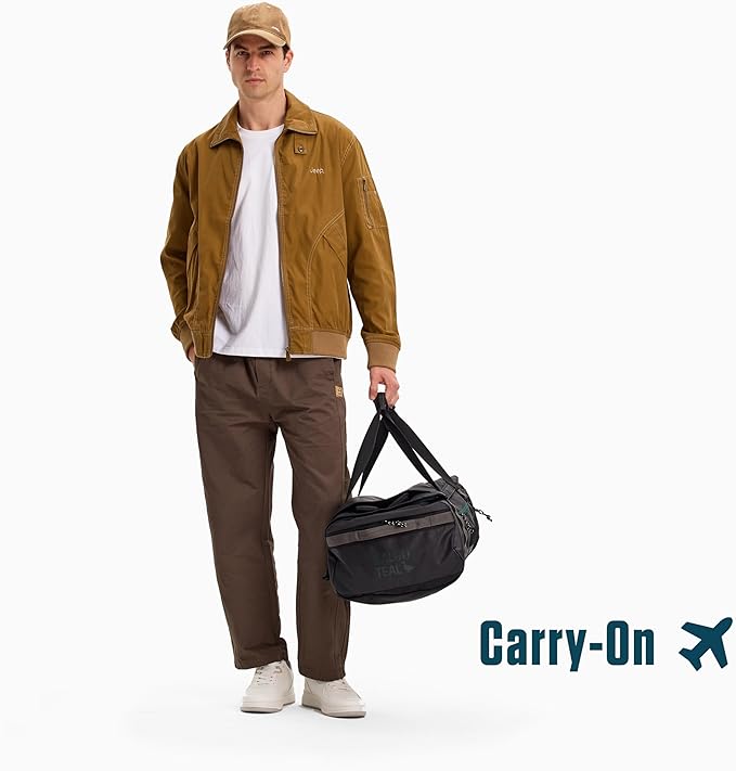 Utility Duffle Bag 40L, Convertible Backpack for Travel, Gym & Commute, Water Repellent