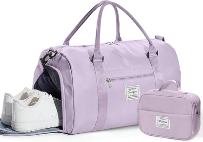 Gym Bag Womens,Travel Duffel Carry on Bag Sport Tote Bag Weekend Overnight Bag