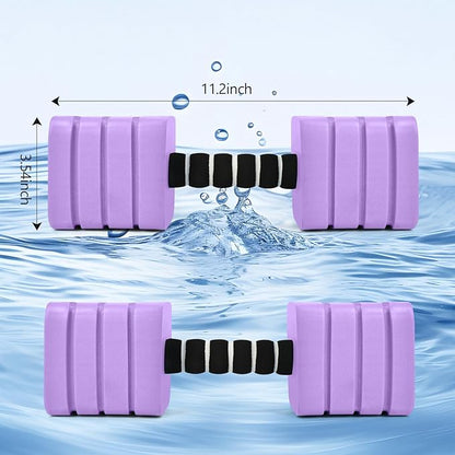Aquatic Exercise Dumbbells, 2PCS Foam Water Weights, Aerobic Exercise Fitness Equipment Dumbbell, Dumbbells Set for Water Aerobics Weight Loss, Pool Fitness, Underwater Exercise