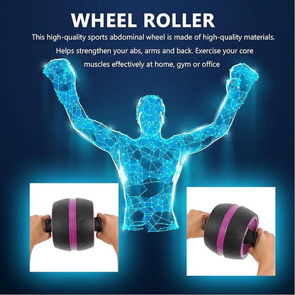 BESPORTBLE Non-slip Ab Roller Wheel with Automatic Rebound Silent Movement Fitness Equipment for Core Strength Home Workout Suitable for Beginners and Advanced Users